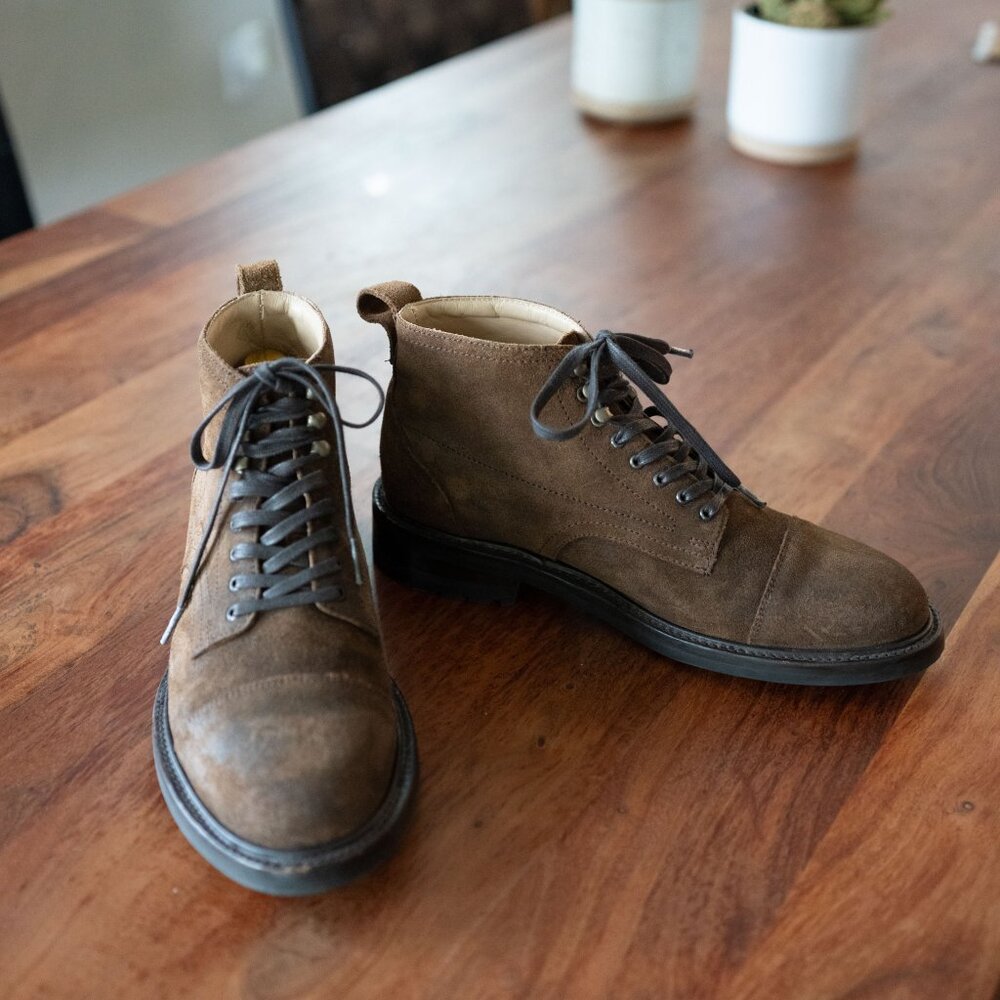 Rhodes - Portland Boot - Dark Umber Suede - Size 9.5